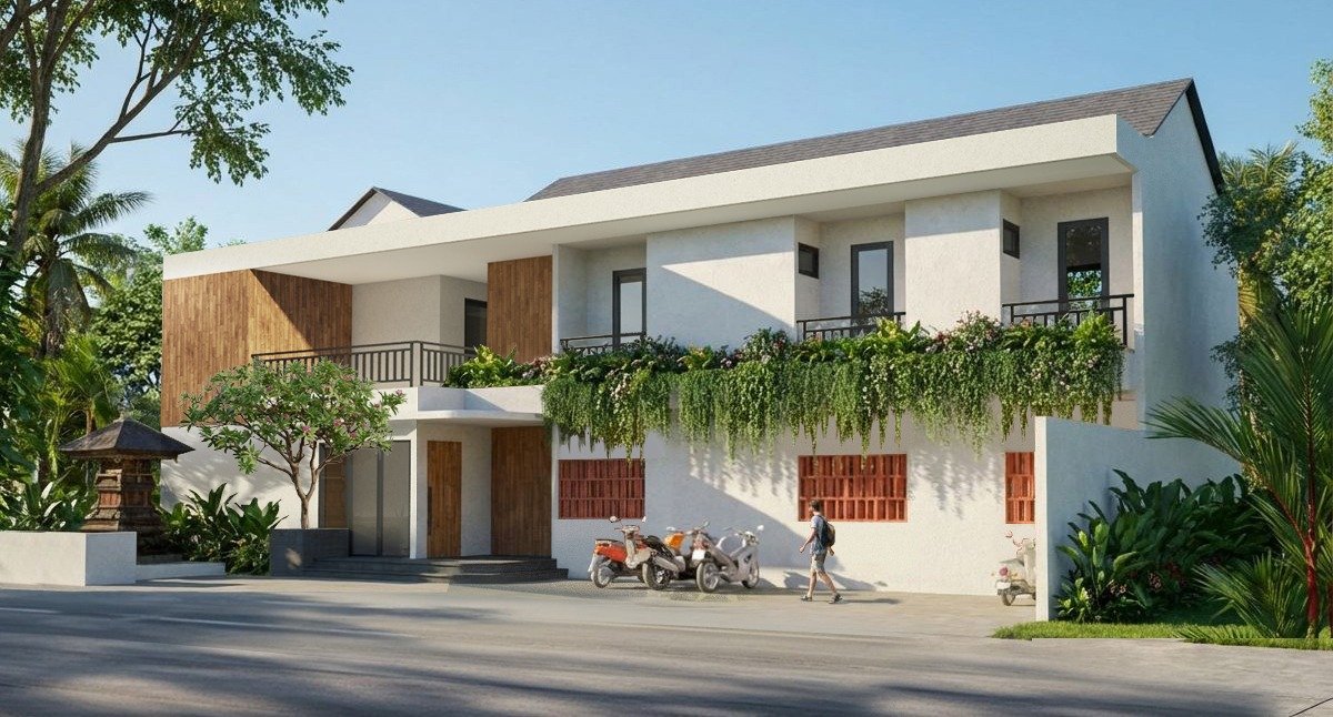 HAVN building facade, right-side elevation